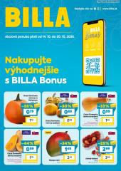 Billa leták – 14. 10. - 20. 10. 2026, 1. strana