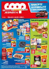 1. strana letáka COOP Jednota