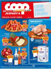 1. strana letáka COOP Jednota
