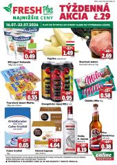 FRESH plus leták - 16. 7. - 22. 7. 2026, 1.strana
