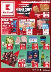 Kaufland leták – 1. 10. - 7. 10. 2026, 1. strana