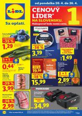 1. strana letáka Lidl