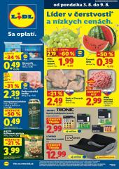 Lidl leták - 3. 8. - 9. 8. 2026, 1.strana