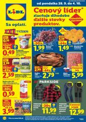 Lidl leták – 28. 9. - 4. 10. 2026, 1. strana