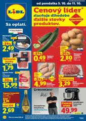 Lidl leták – 5. 10. - 11. 10. 2026, 1. strana