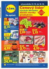 Lidl leták – 12. 10. - 18. 10. 2026, 1. strana
