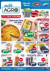 1. strana letáka Milk-Agro