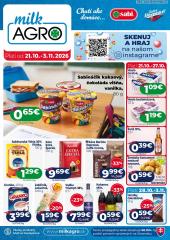 Milk-Agro leták – 21. 10. - 3. 11. 2026, 1. strana