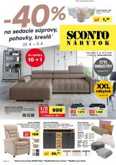 1. strana letáka Sconto nábytok