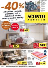 Sconto nábytok leták – 14. 10. - 10. 11. 2026, 1. strana