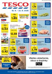 Tesco leták – 16. 9. - 22. 9. 2026, 1. strana