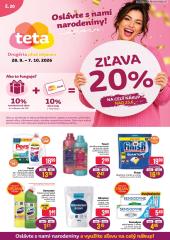 TETA Drogerie leták – 28. 9. - 7. 10. 2026, 1. strana
