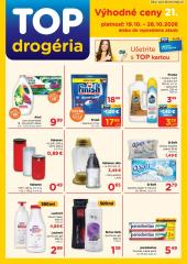 TOP Drogéria leták – 19. 10. - 28. 10. 2026, 1. strana